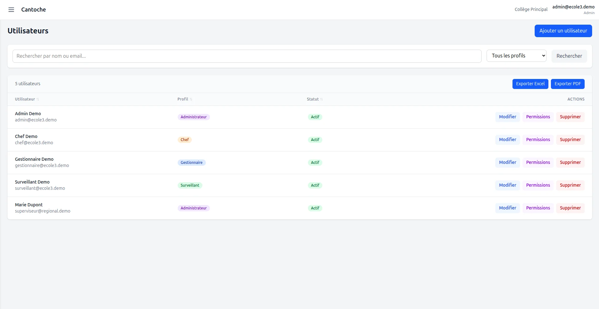 Paramétrage régimes, services et tarifs - Cantoche s'adapte à chaque établissement